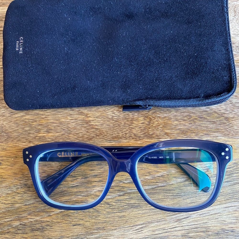 Celine Navy Blue Women's Optical Glasses